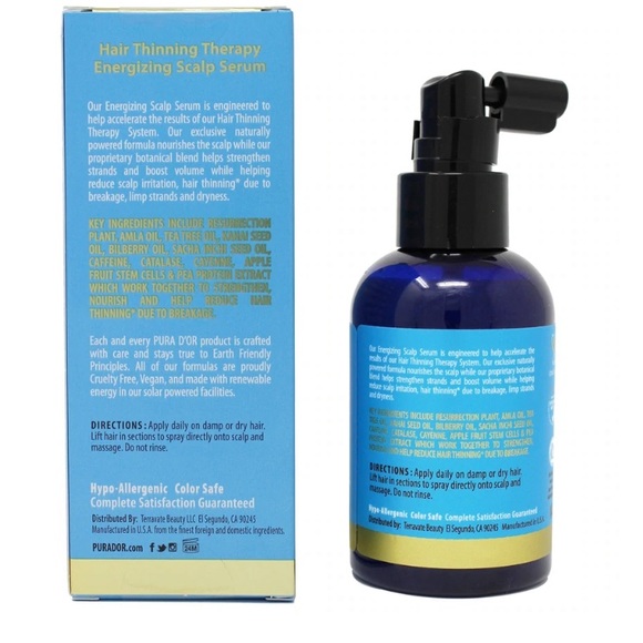 🆕 PURA D’OR Hair Thinning Therapy Energizing Scalp Serum - Picture 2 of 4